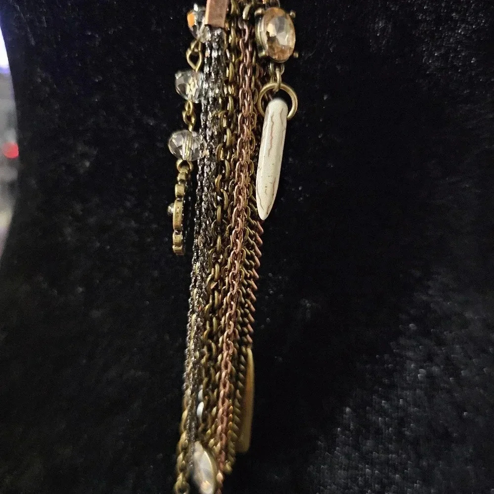 Copper color necklace 28"+5" Dangle - Picture 4 of 4